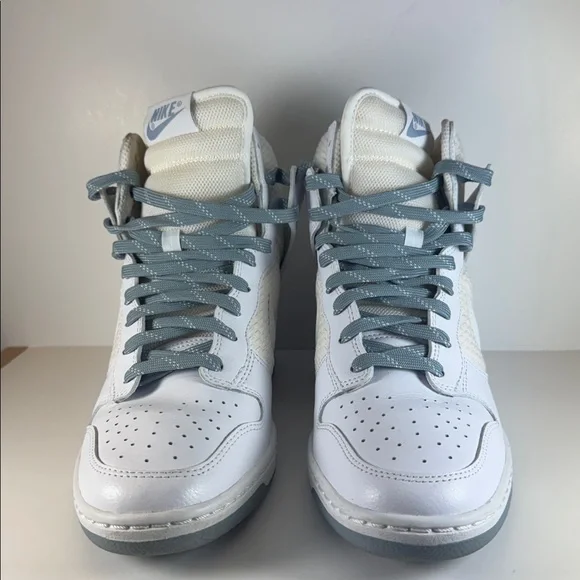 Nike Dunk Sky Hi White Dove Grey Women’s Size 9 Hidden Wedge Sneakers - Picture 3 of 12